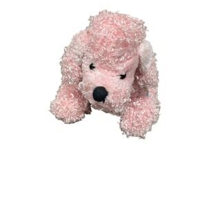 Webkinz Pink Curly Poodle Plush Stuffed Animal Toy Virtual Pet